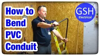 Electrical practical skills bending PVC conduit to 90 degrees (How to Bend 20mm PVC Conduit)