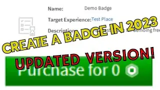 How to Make BADGES on ROBLOX! UPDATED VERSION 2023!