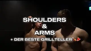 ZACKAVELLI PUSHT unser WORKOUT + fetten GRILLTELLER fetzen! | Shoulders & Arms
