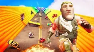I Survived THE MEGA RAMP in Fortnite!