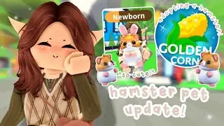 New HAMSTER PET UPDATE In Adopt Me! 🐹 | *SO CUTE!* 💚