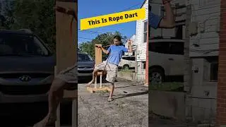 Real Knife Scorpion Rope Dart Shot #ropedart #ropedartacademy #martialarts #flowarts