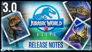 Descubre la UPDATE 3.0 de JURASSIC WORLD ALIVE! NUEVOS DINOSAURIOS OMEGA, Habilidades Poderosas!!!