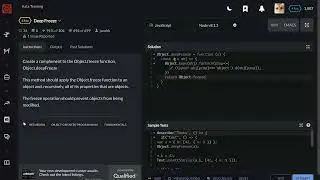 Codewars Deep Freeze