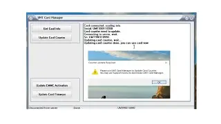 UMT  Pro Card Update Required Update with umt card manager