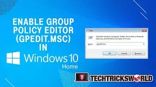 How to Enable gpedit.msc In Windows 10  (Home edition)?