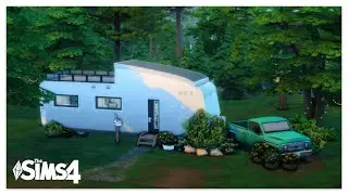 The Sims 4 || Boho Tiny Trailer Home || Speed Build