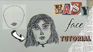 How to draw a face within a minute. #art #artist #artwork #sketch #sketching #drawing #sketches