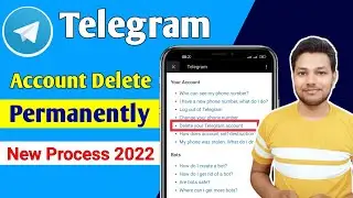 How To Delete Telegram Account 2022 | Telegram Account Permanently Delete Kaise Kare