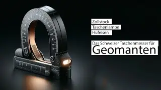 Zollstock, Taschenlampe, Hufeisen, spezielle geomantische Hilfsmittel für Jedermann!