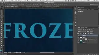 How to Create Disney's Frozen Text in Photoshop  720 X 1280