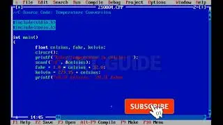 C Program to Convert Temperature given in Celsius to Fahrenheit and Kelvin//akt guide