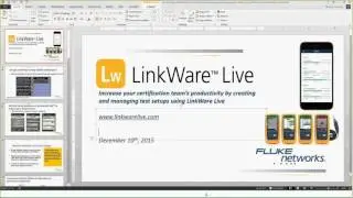 Increase your cable certification team's productivity using LinkWare