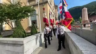 Facebook - commémoration du 18 juin à Cluses — départ des drapeaux