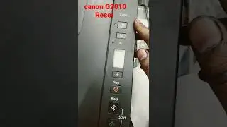 How to Reset  G2010 P07 RESET