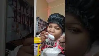cornstarch eating #fyp #asmr