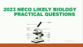 2023 NECO LIKELY BIOLOGY PRACTICAL QUESTIONS
