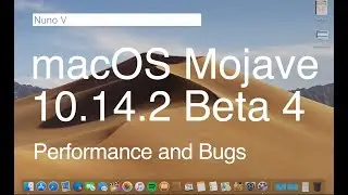 macOS Mojave 10.14.2 Beta 4 - Performance and Bugs