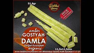 Usta İşi Kolleksiyonluk Doğal Baltık Damla Kehribar Tesbihler
