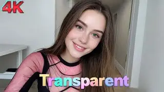 4K Micro Bikini Try -On Haul Transparent |Transparent Lingerie & See-through style  #13