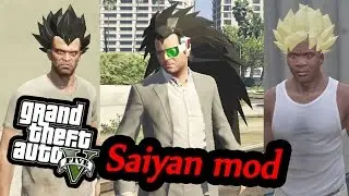 GTA5 Mod: Saiyan Hair Pack