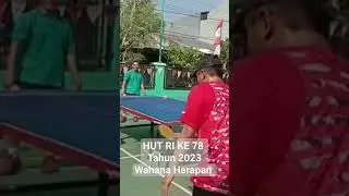 Final tenis meja di RT001 RW022 Perum.Wahana Harapan Bekasi