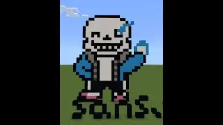 How to Build sans. in Minecraft (300 Sub Special)