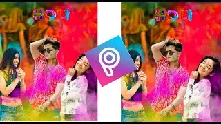 Holi Photo Editing Picsart  2021 || special holi hd photo editing tutorial