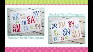 Why the Stacked Monograms from the Itch 2 Stitch are Special