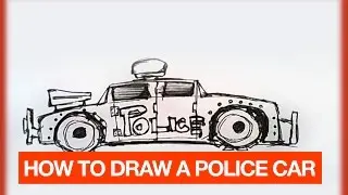 HOW TO DRAW A MAD MAX POLICE CAR FOR ROBBERS