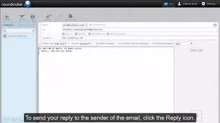 How to reply to or forward messages in RoundCube?