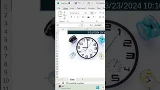 How to Insert a Clock into Excel  