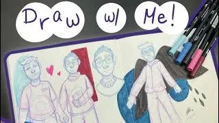 Sketch w/ Me #4 | Drawing my OCs Jack and Simon