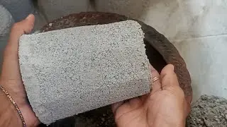 Gritty sand cement texture #claypotcrumbling#bigshape#dusty#satisfying 🩷