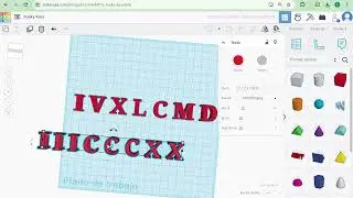 Números Romanos con TinkerCad