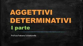 Aggettivi determinativi