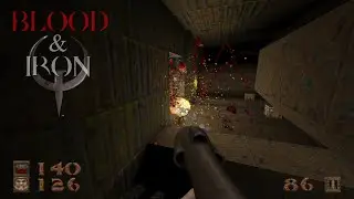 Quake Enhanced + Blood & Iron V1.01 | Squire of Time - Map06 (Secret): The Wasteworks [Hard 100%]