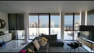 וילונות גלילה רשת חשמליים- וילונות לסלון- וילונות לבית מבית לה קורטינס