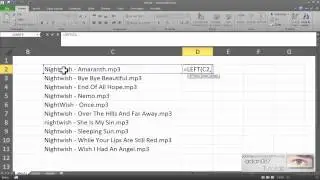 Excel get the first letters of a text in a cell
