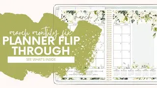 March 2021 Monthly Planner Fix Flip Through