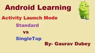 android activity launch modes - I