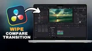 How To WIPE COMPARE Transition Tutorial In Davinci Resolve in SECONDS!