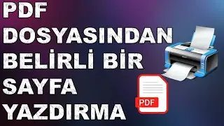 PDF Tek Sayfa Yazdırma