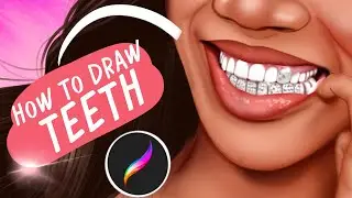 How to Draw Teeth for BEGINNERS!- EASY Procreate tutorial 2025