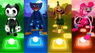 Bendy vs Huggy Wuggy vs Bunzo Bunny vs Mommy Long Legs - Tiles Hop