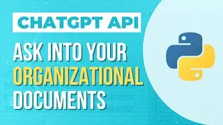 openAI/ChatGPT: Using embeddings for training your dataset based on organizational documents (FULL)