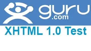 Guru.com XHTML 1.0 Test Answers