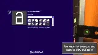 Authasas - Logon using FIDO U2F token