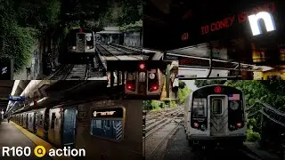 MTA Transit: Roundtrip R160 (Q) action