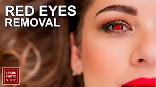 How to remove red eyes from an image in Adobe Photoshop | Photoshop Tutorials